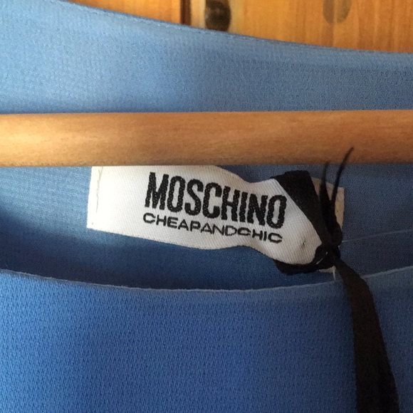 Cheap and Chic Moschino Baby Blue Flower Dress - Picture 3 of 5